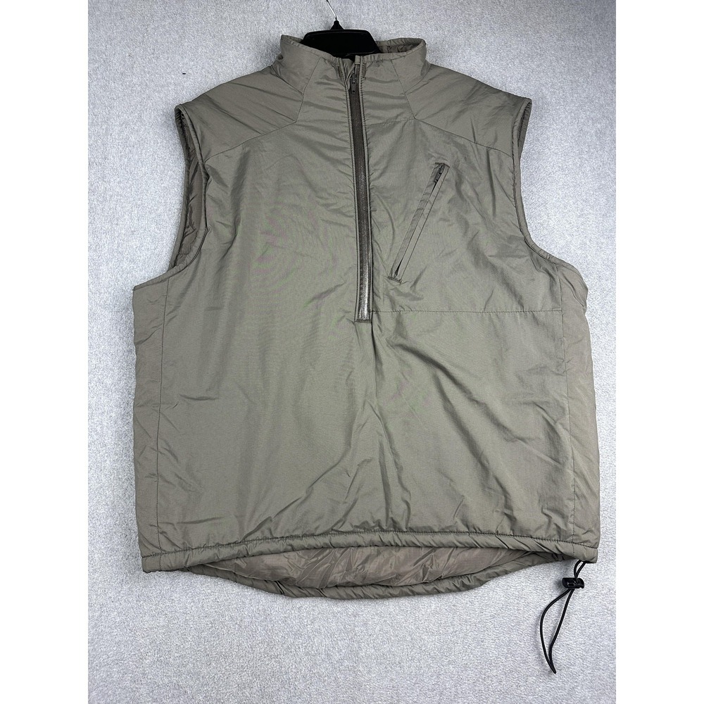 Orc Industries Vest Mens Large Alpha Gray PCU Level 7 L7a Insulative 1/2 Zip